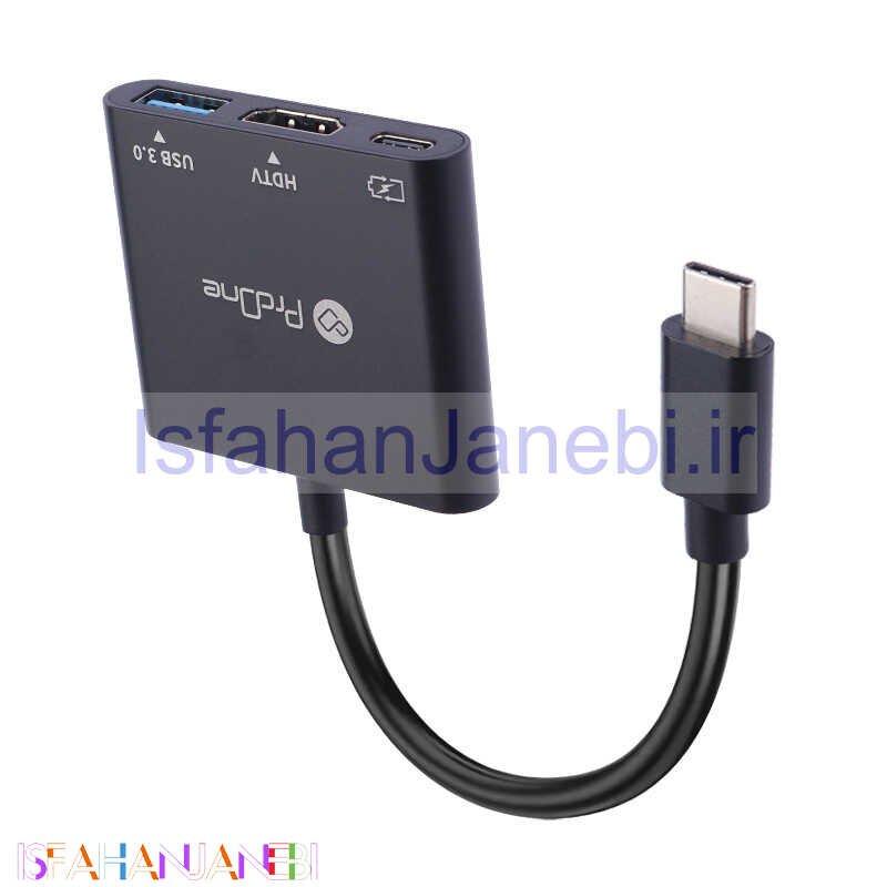 اصفهان جانبی-تبدیل ProOne PHU552 Type-C To HDMI/USB3.0/Type-C PD