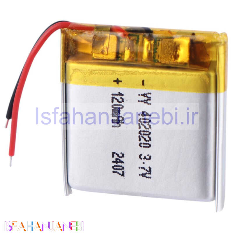 اصفهان جانبی-باتری لیتیوم 120mAh 20*20*2 402020