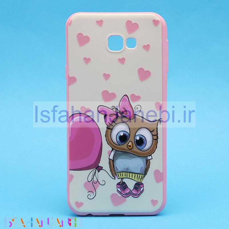اصفهان جانبی-قاب فانتزی برجسته صورتی طرح کارتونی سامسونگ J4 Plus