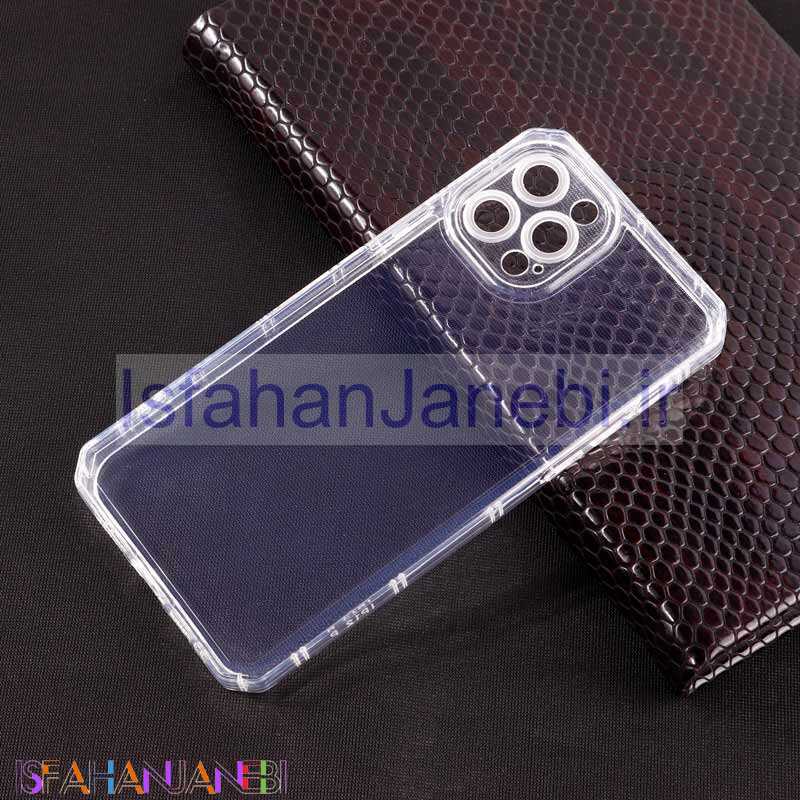 اصفهان جانبی-قاب ژله ای بی رنگ محافظ لنزدار iPhone 12 Pro