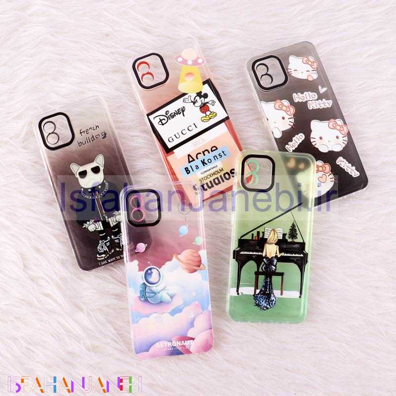 اصفهان جانبی-قاب ژله ای فانتزی محافظ لنزدار Samsung Galaxy A03