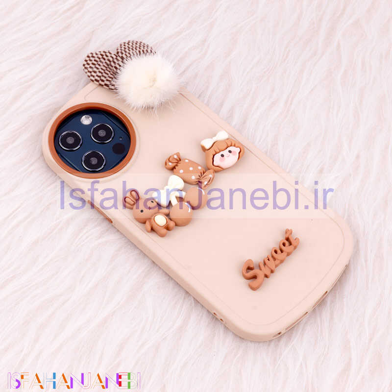 اصفهان جانبی-قاب عروسکی Sweet گوش پشمالو iPhone 12 Pro Max