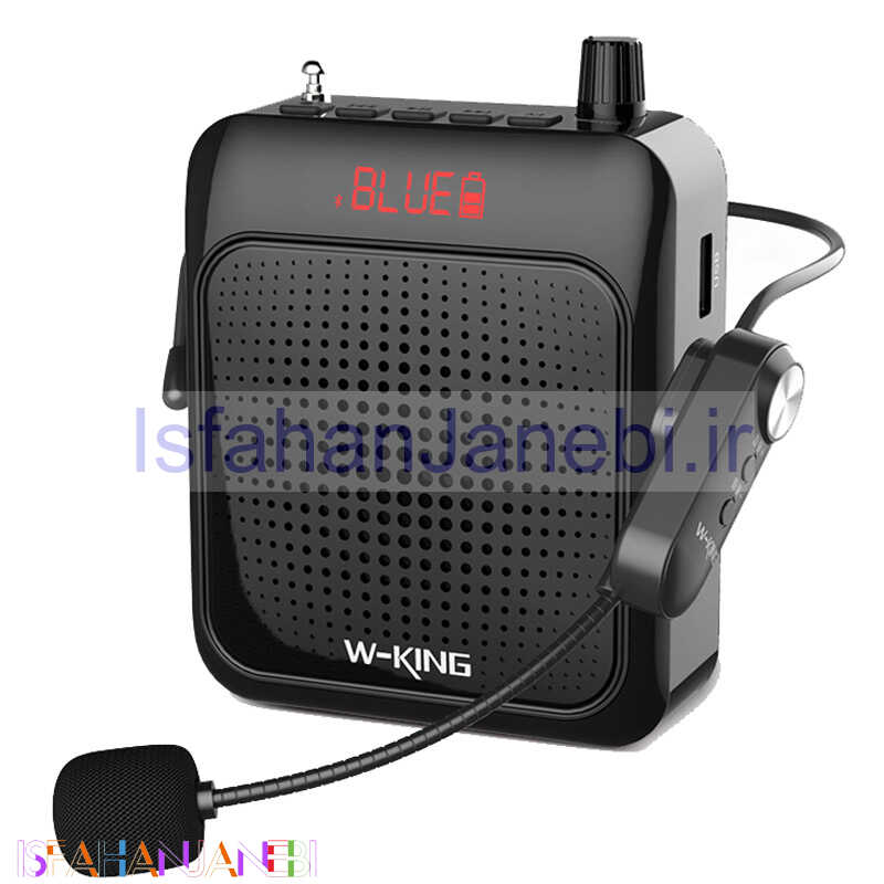 اصفهان جانبی-اسپیکر بلوتوثی رم و فلش خور W-King KS13 + میکروفون