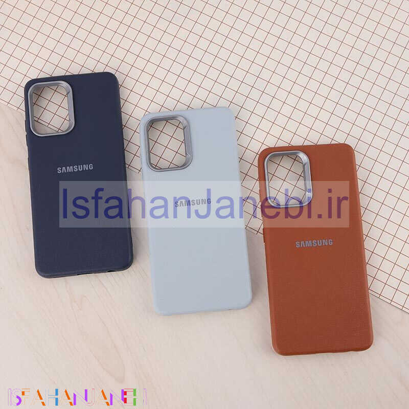 اصفهان جانبی-قاب چرمی ژله ای Leather سامسونگ Galaxy A32 4G لوگودار