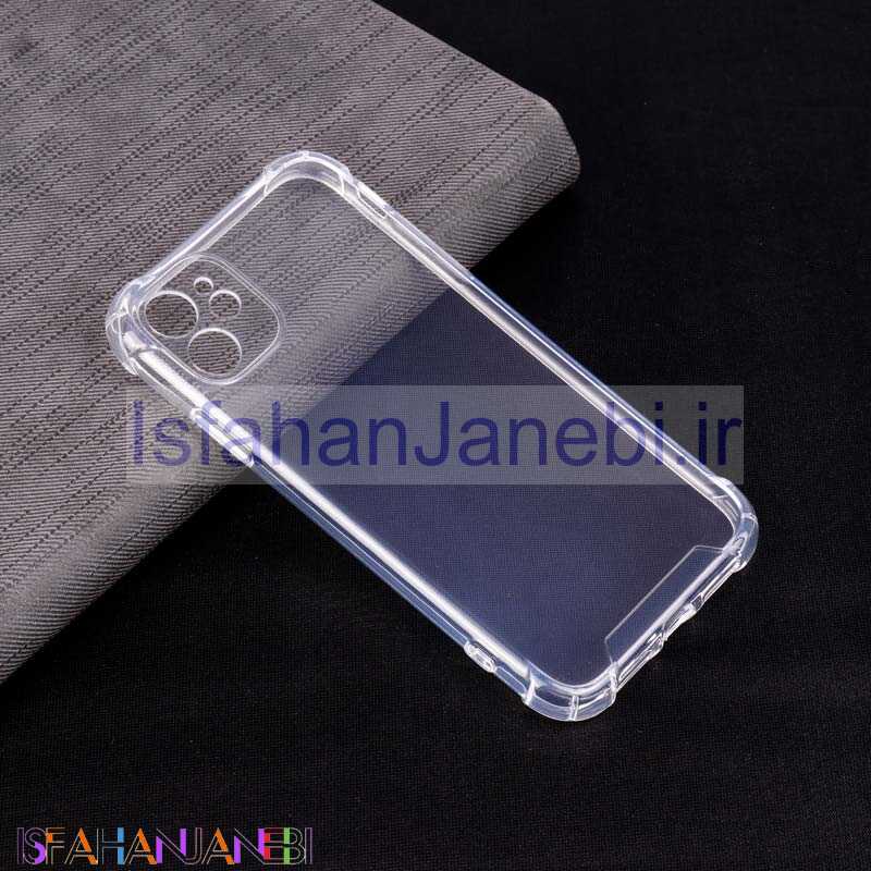 اصفهان جانبی-قاب ژله ای ضربه گیر بی رنگ محافظ لنزدار iPhone 11