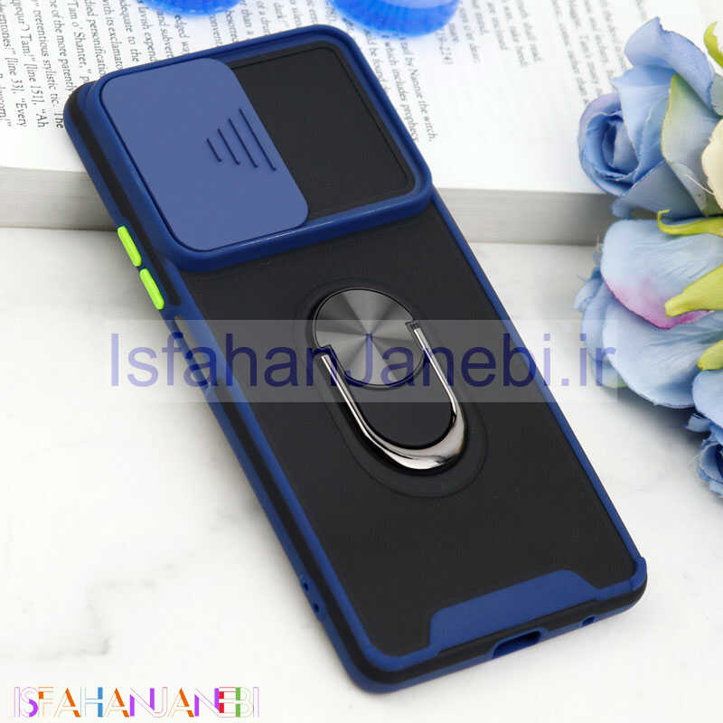 اصفهان جانبی-قاب ضد ضربه محافظ لنزدار کشویی هولدر دار بتمن کلاسیک Xiaomi Redmi Note 10 Pro
