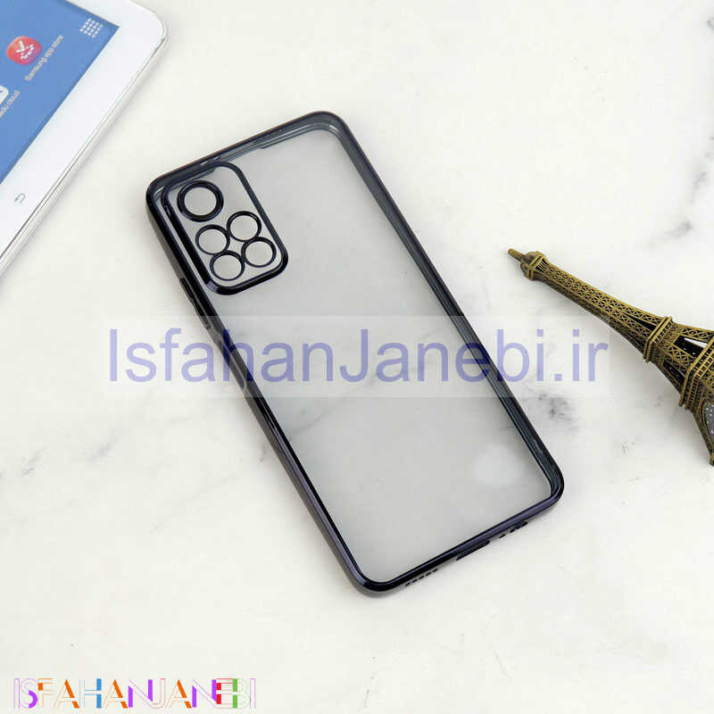 اصفهان جانبی-قاب شفاف دور رنگی محافظ لنزدار Xiaomi Poco M4 Pro 5G