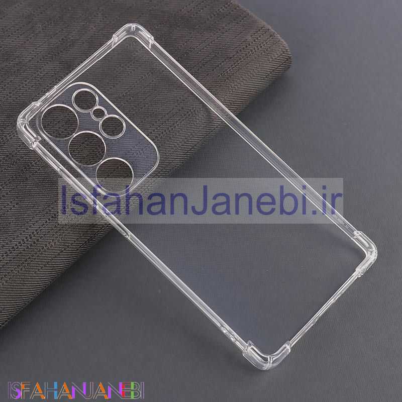 اصفهان جانبی-قاب ژله ای ضربه گیر بی رنگ سامسونگ Galaxy S25 Ultra محافظ لنزدار