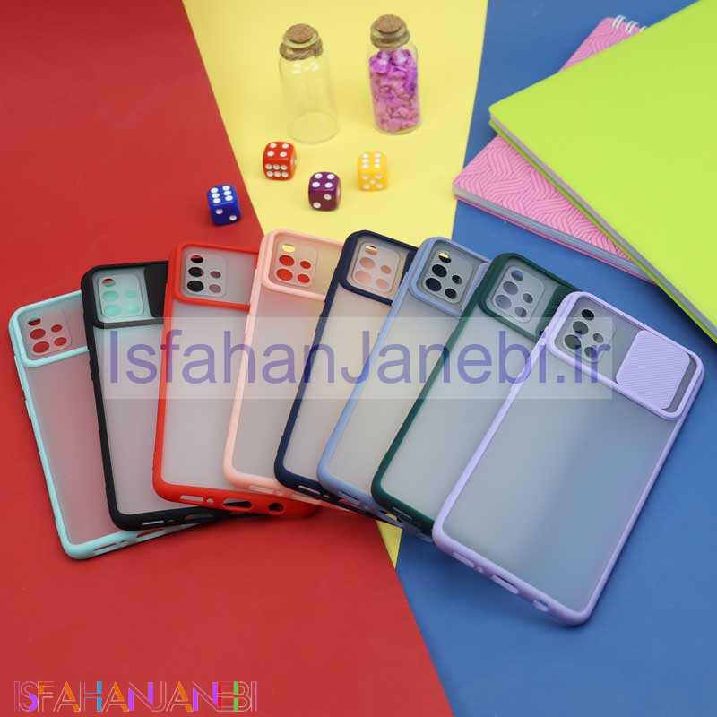اصفهان جانبی-قاب PC مات محافظ لنز دار کشویی Samsung A51