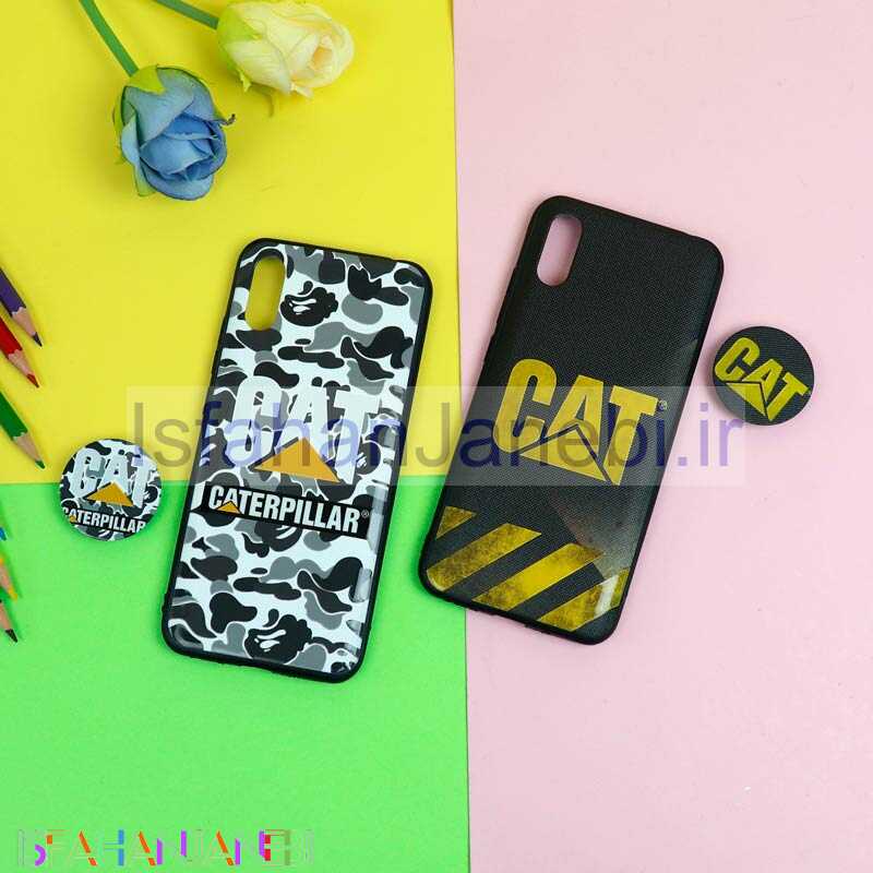 اصفهان جانبی-قاب فانتزی برجسته + پاپ سوکت طرح CAT شیائومی Redmi 9A سری D