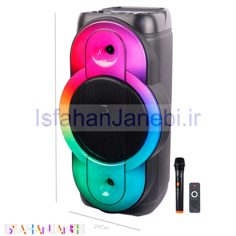 اصفهان جانبی-اسپیکر چمدانی بلوتوثی رم و فلش خور XP-Product XP-M1218A + میکروفون و ریموت کنترل