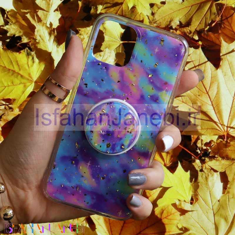 اصفهان جانبی-قاب رنگین کمانی پاپ سوکت دار خرچنگی کد5 آیفون iPhone 11 Pro
