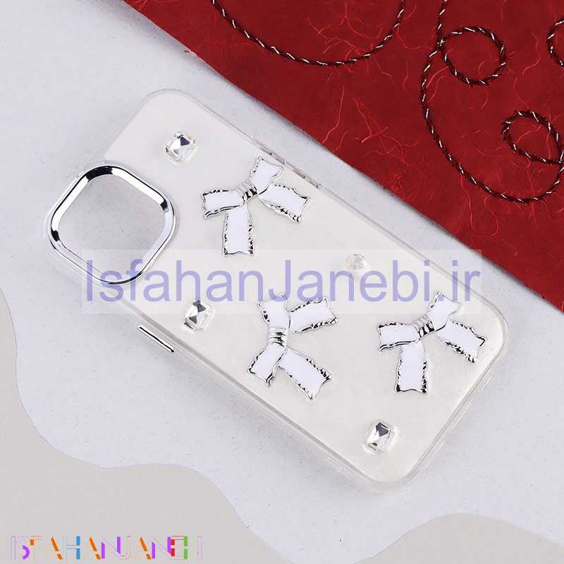 اصفهان جانبی-قاب اکلیلی Vip Max آیفون iPhone 15 پاپیونی نگین دار