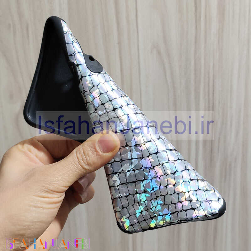 اصفهان جانبی-قاب چرمی پوست ماری هفت رنگ Samsung A20s