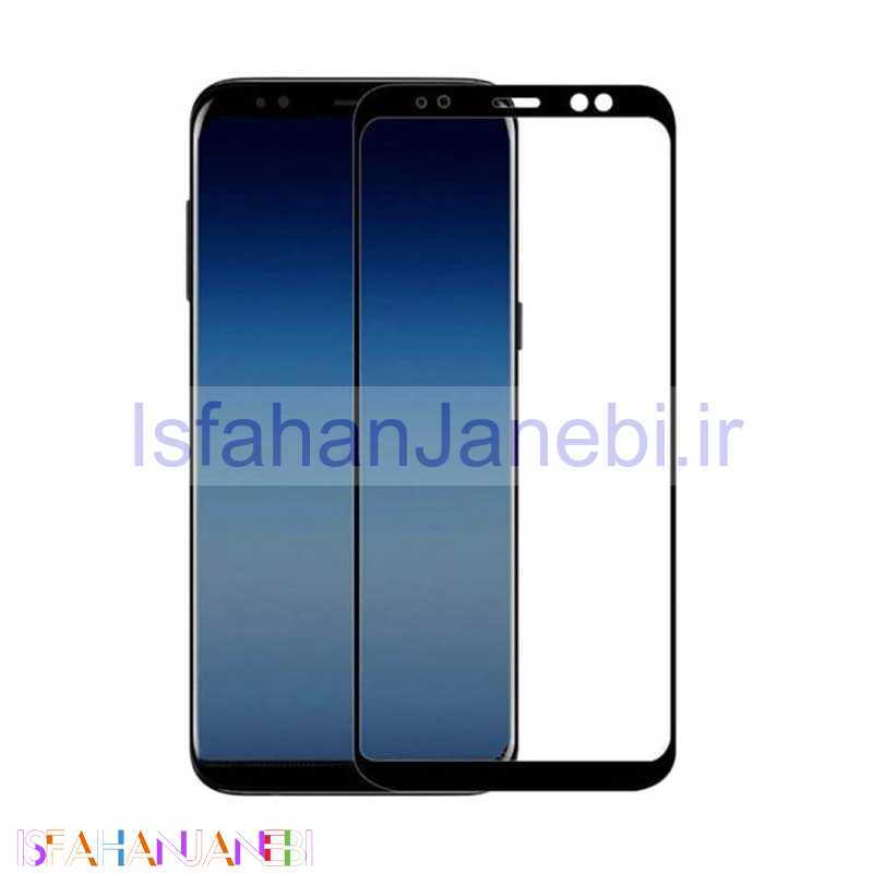 اصفهان جانبی-گلس شیشه ای تمام چسب Samsung Galaxy A8 2018