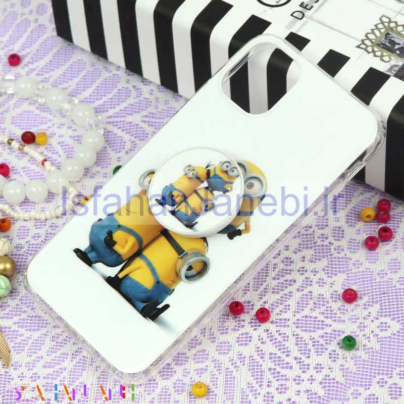 اصفهان جانبی-قاب سوپر IMD دور شفاف پاپ سوکت دار iPhone 11 مینیون