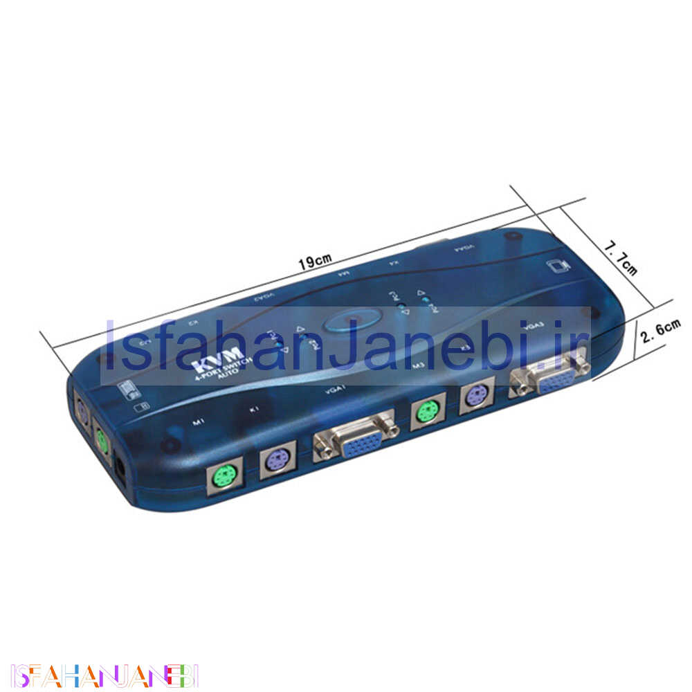 اصفهان جانبی-Royal FJ-K104 KVM Swich 4Port PS/2