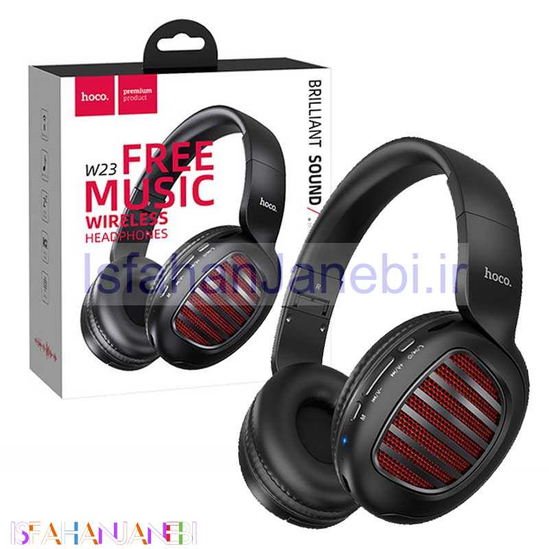 اصفهان جانبی-هدفون بلوتوثی و رم خور Hoco W23 Brilliant Sound (گارانتی 12 ماهه)