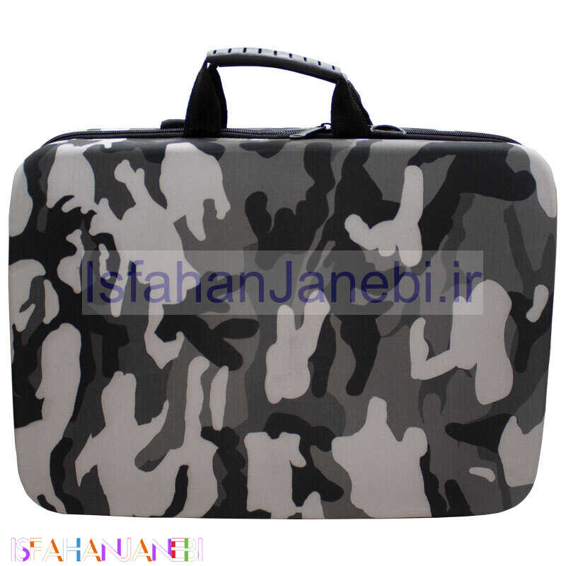 اصفهان جانبی-کیف کنسول بازی PS5 Slim طرح چریکی مشکی خاکستری