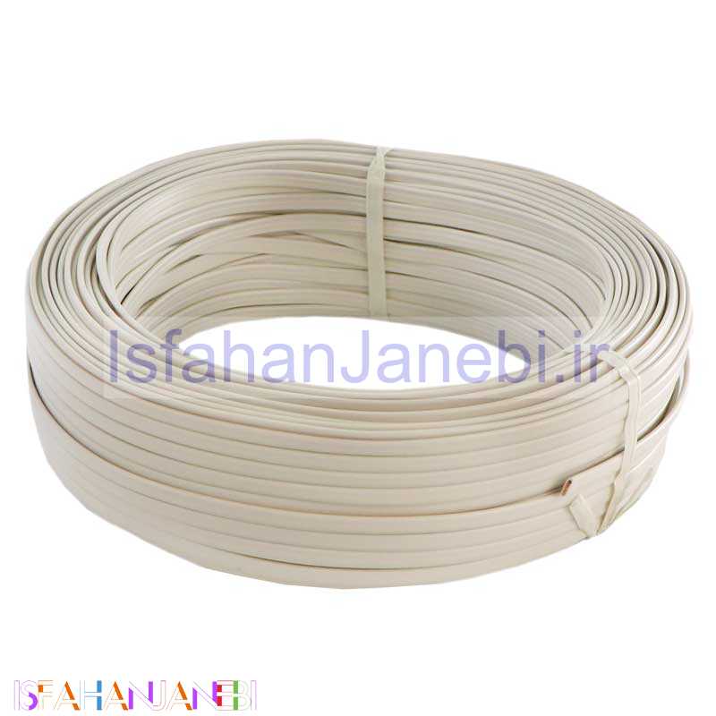 اصفهان جانبی-کابل تلفن 2 زوج تخت 70 یاردی سفید
