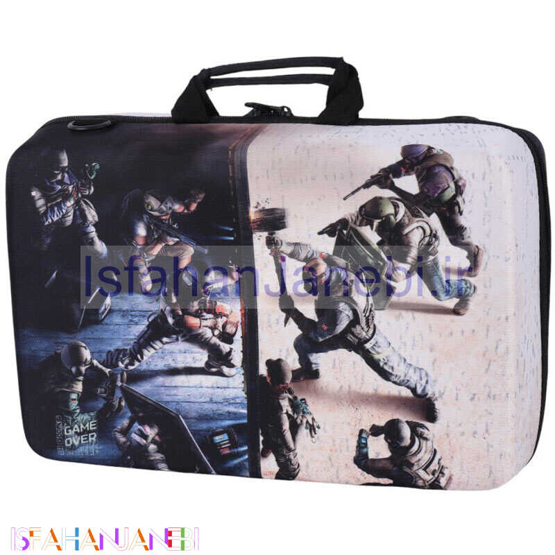 اصفهان جانبی-کیف کنسول بازی PS5 Slim طرح Rainbow Six