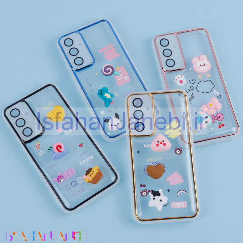اصفهان جانبی-قاب شفاف عروسک برجسته محافظ لنزدار Samsung Galaxy A54
