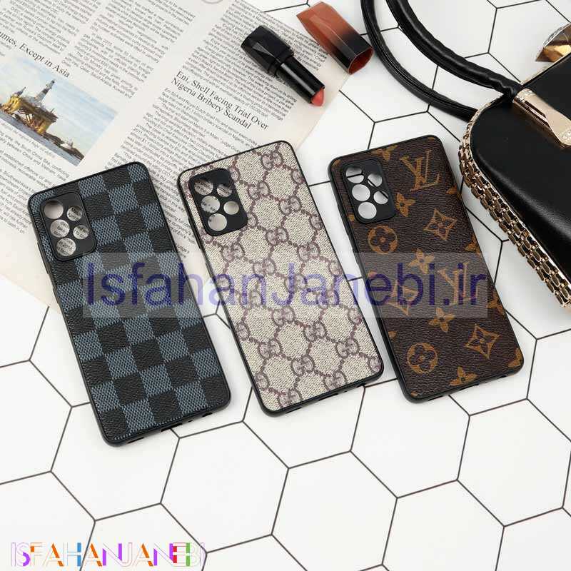 اصفهان جانبی-قاب چرمی لاکچری محافظ لنزدار Samsung A72