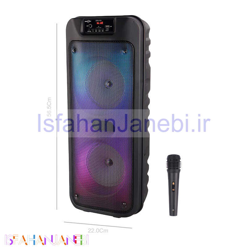 اصفهان جانبی-اسپیکر چمدانی بلوتوثی رم و فلش خور Greatnice GTS-1703 + میکروفون