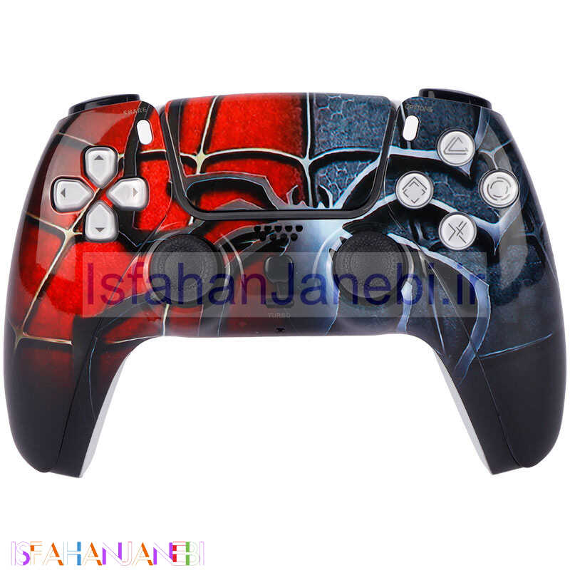 اصفهان جانبی-دسته بازی بی سیم طرح پلی استیشن فایو P4-Plus T29 Spider Man PS4 / PC