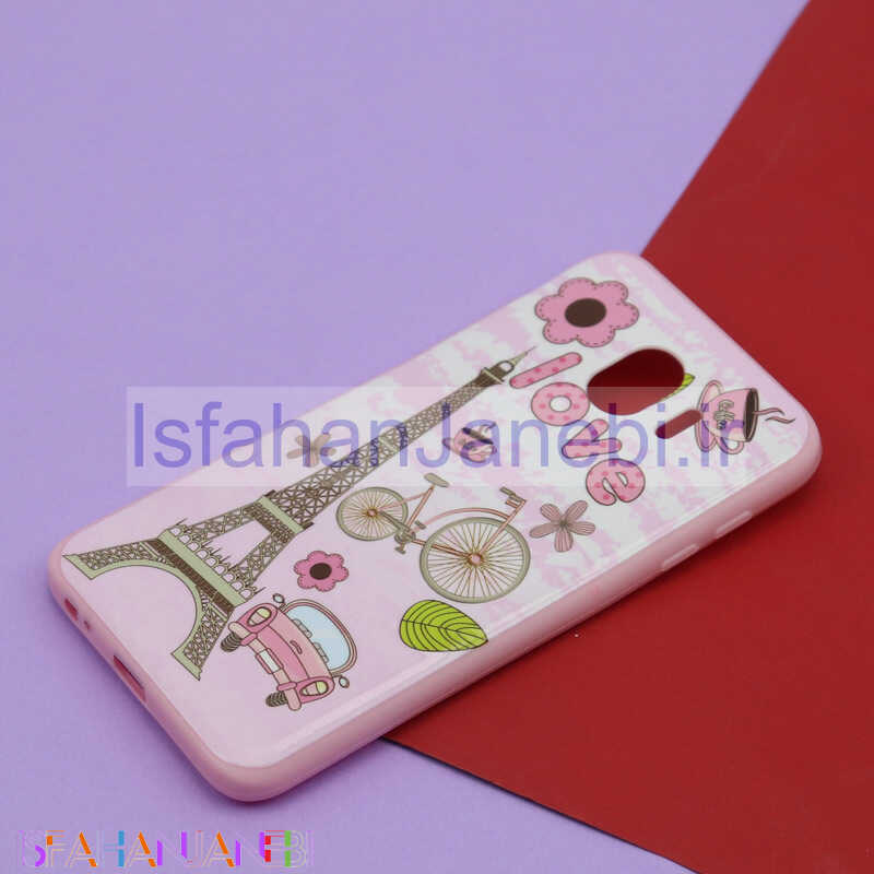 اصفهان جانبی-قاب فانتزی برجسته صورتی طرح مختلف سامسونگ J4