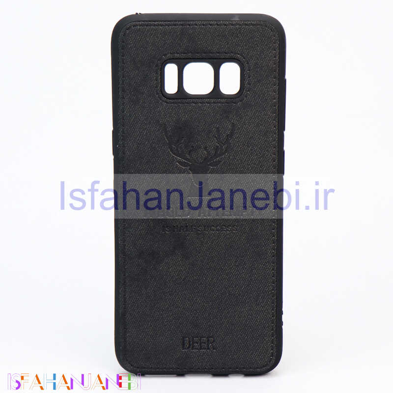 اصفهان جانبی-قاب چرمی طرح گوزن Samsung S8 مشکی