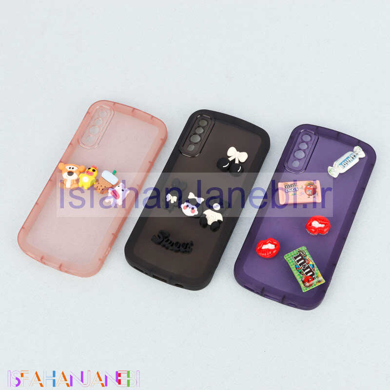 اصفهان جانبی-قاب متال ژله ای عروسک برجسته محافظ لنزدار Samsung Galaxy A30s / A50 / A50s