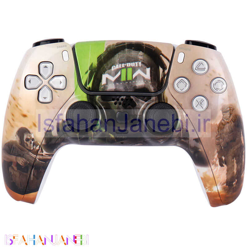 اصفهان جانبی-دسته بازی بی سیم طرح پلی استیشن فایو P4-Plus T29 COD Modern Warfare II PS4 / PC