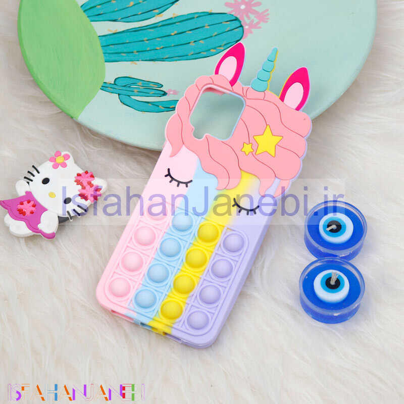 اصفهان جانبی-قاب اورجینال سیلیکونی یونیکورن پاپیتی Samsung Galaxy A12