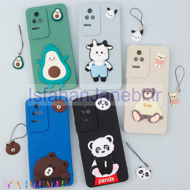 اصفهان جانبی-قاب عروسکی برجسته محافظ لنزدار Xiaomi Poco F4 / Redmi K40s + آویز