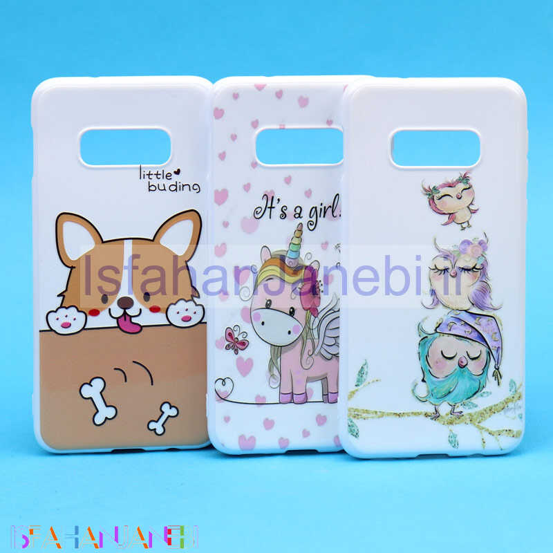 اصفهان جانبی-قاب فانتزی سفید طرح کارتونی سامسونگ S10e