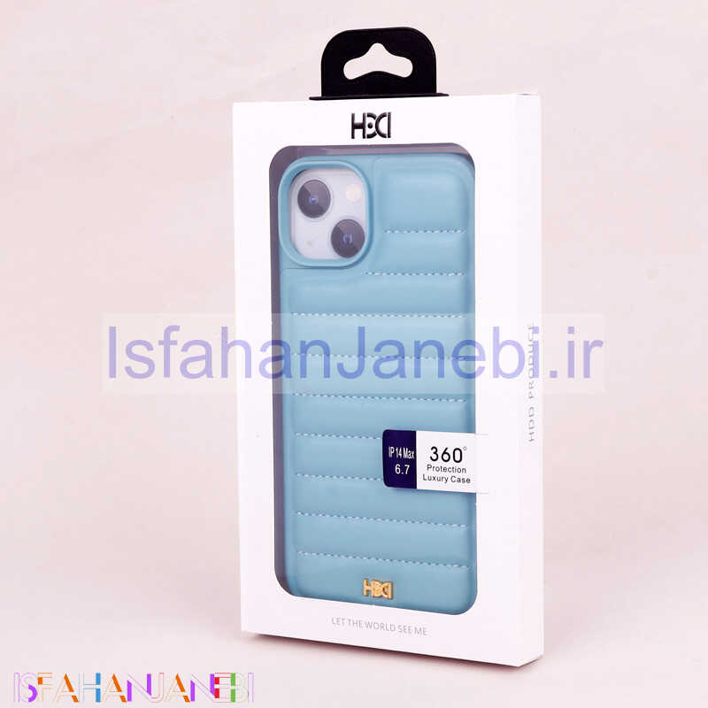 اصفهان جانبی-قاب PC پافر HBD چرمی iPhone 14 Plus