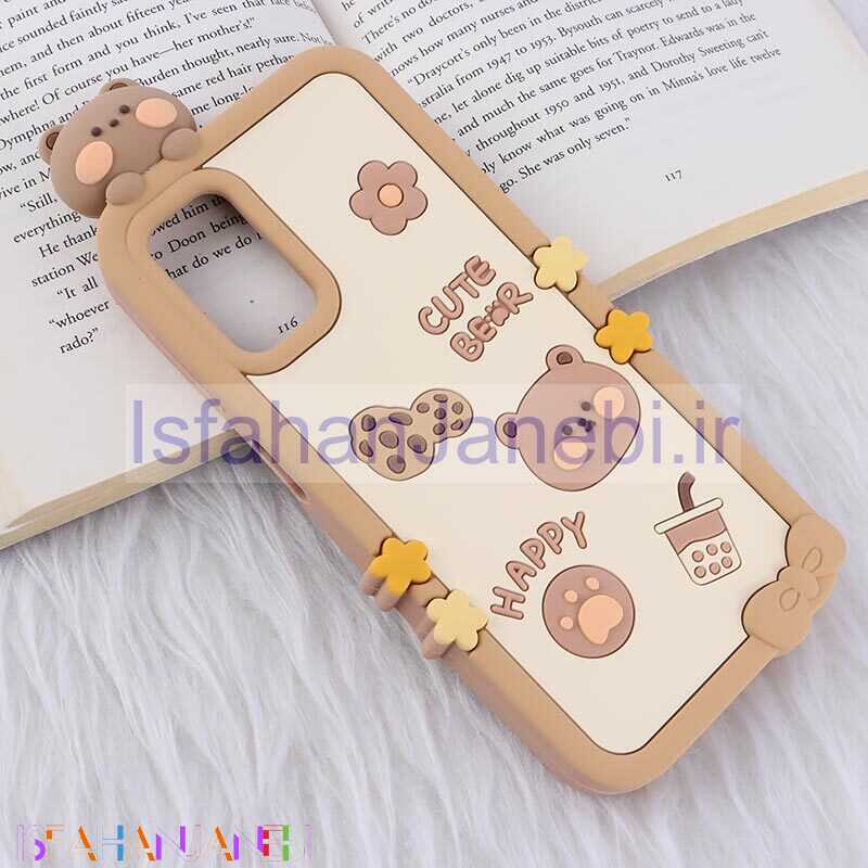 اصفهان جانبی-قاب عروسکی سامسونگ Galaxy A13 4G طرح Cute Bear Happy