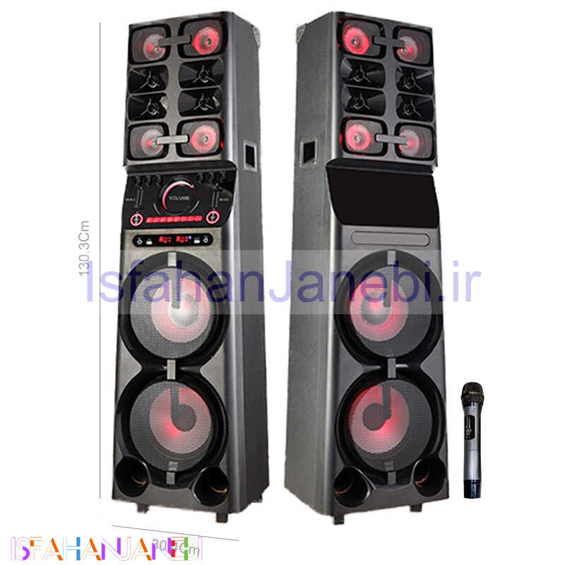 اصفهان جانبی-اسپیکر خانگی ایستاده TSCO Trolley TS 2096 + میکروفون و ریموت کنترل