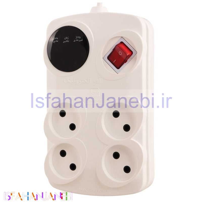 اصفهان جانبی-محافظ برق کامپیوتر و صوتی تصویری 4 خانه آفر الکترونیک OR-324 با کابل 1.8 متری