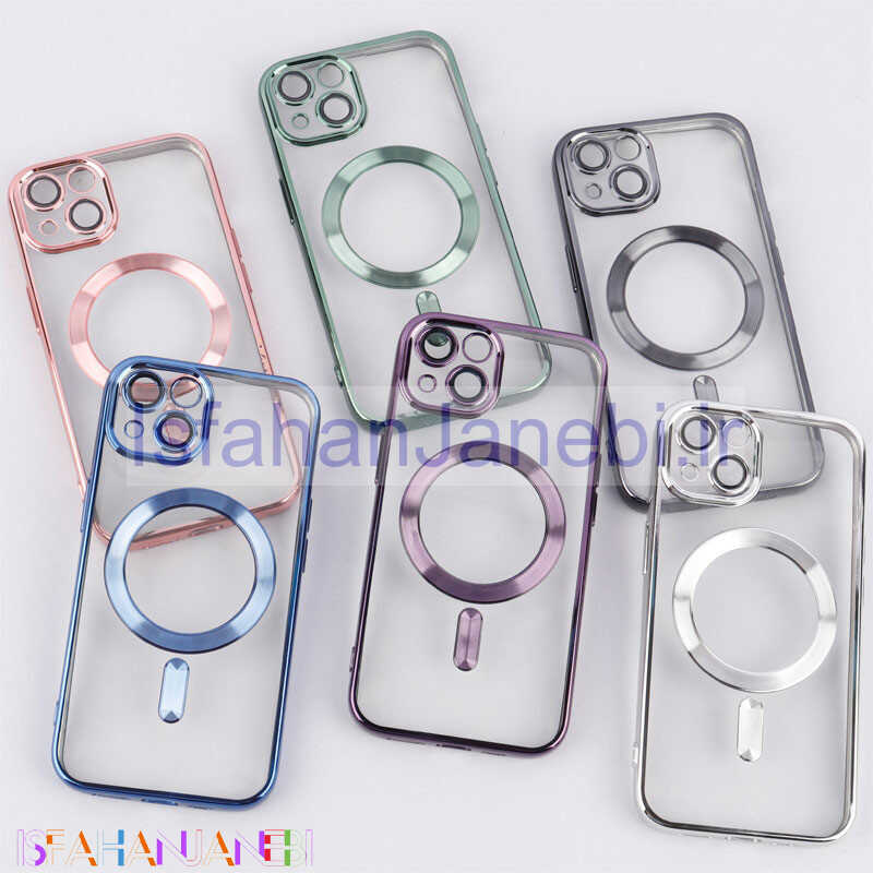 اصفهان جانبی-قاب شفاف MagSafe ژله ای محافظ لنزدار iPhone 13