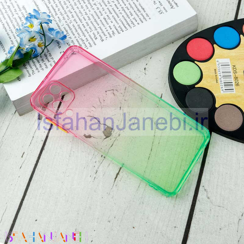اصفهان جانبی-قاب آبرنگی دور رنگی محافظ لنزدار Samsung Galaxy A22 4G