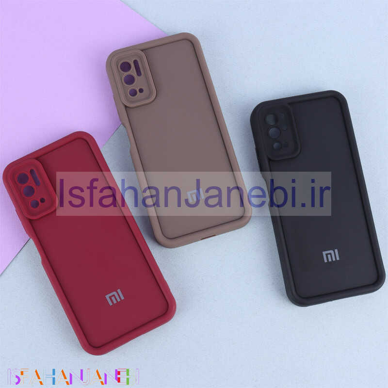 اصفهان جانبی-قاب سولید شیائومی Redmi Note 10 5G / Poco M3 Pro محافظ لنزدار