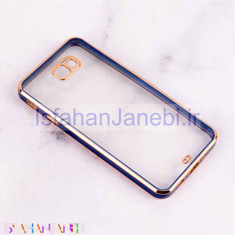 اصفهان جانبی-قاب Chrome دور طلایی محافظ لنزدار Samsung Galaxy J7 Prime