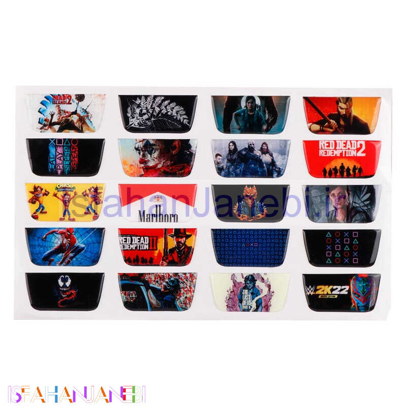 اصفهان جانبی-برچسب تاچ پد دسته بازی PS5 بسته 20 عددی