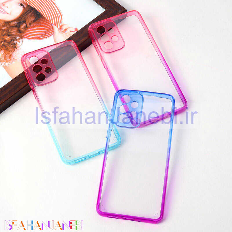 اصفهان جانبی-قاب ضد ضربه دور رنگی محافظ لنزدار Samsung Galaxy A33 5G
