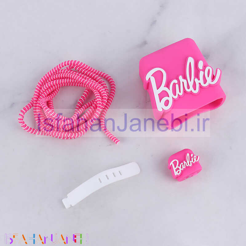 اصفهان جانبی-ست محافظ کابل و کلگی شارژر شیائومی 33 وات طرح Barbie