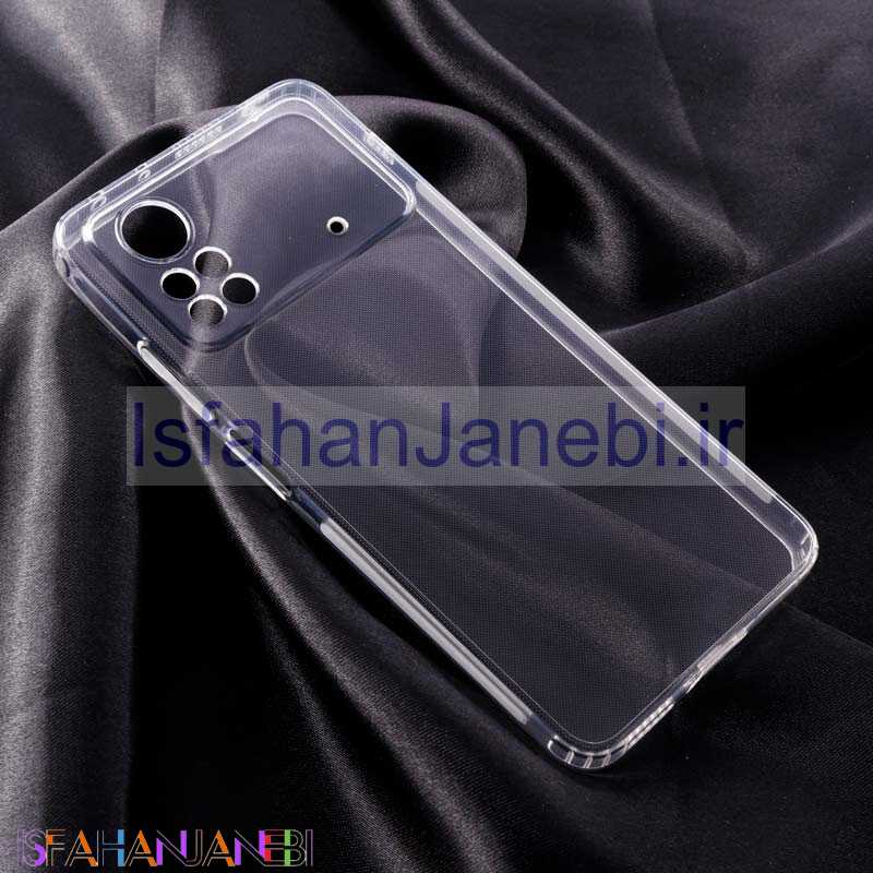 اصفهان جانبی-قاب ژله ای ساده بی رنگ محافظ لنزدار Xiaomi Poco X4 Pro 5G