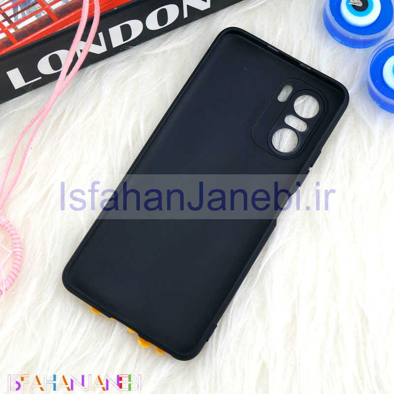 اصفهان جانبی-قاب سیلیکونی اردک مشکی محافظ لنزدار Xiaomi Poco F3