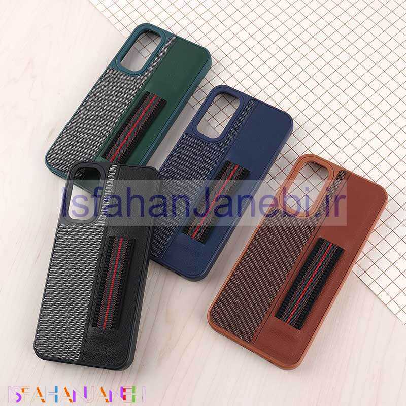 اصفهان جانبی-قاب چرمی فینگر بند سامسونگ Galaxy A15 ژله ای